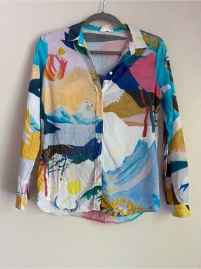Sezane x G.Kero button down shirt size 34